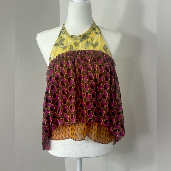 ZARA Printed Halter Top NWT - Picture 4 of 13